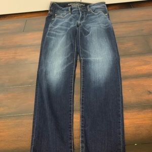 New straight skinny American Eagle jeans, darkwash